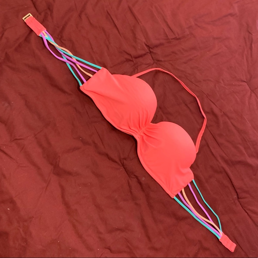 Coral bikini top